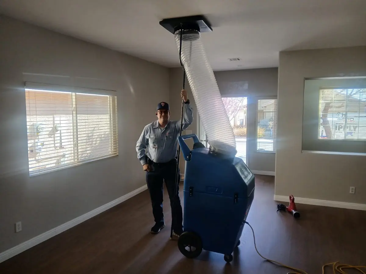 Professional Dryer Vent Cleaning work inside a Burbank home